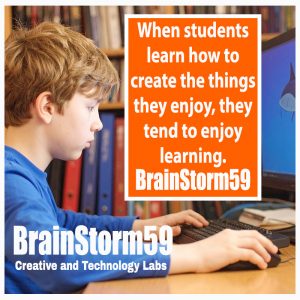 8th-grade student at BrainStorm59 Learning Labs