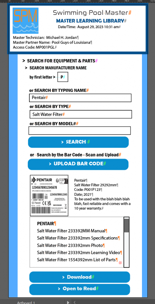 Swimming Pool Master Learning App for pool maintenance industry